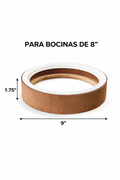 anilla con borde y tapa de 8”