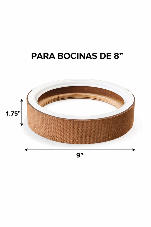 anilla con borde y tapa de 8”