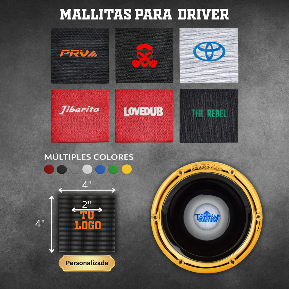 Mallitas para driver personalizadas