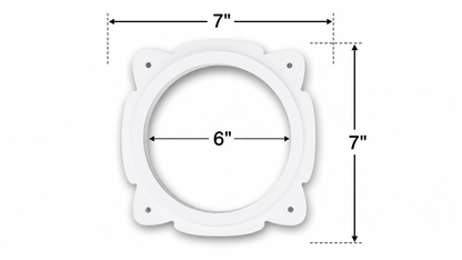 Spacer(anillas) para bocinas de 6" en puertas de fabrica en PVC